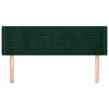 vidaXL Cabecero de terciopelo verde oscuro 147x16x78/88 cm