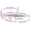 vidaXL Estructura de cama 120 x 200 cm Madera de pino macizo