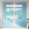 vidaXL Cortinas de gasa con trabillas 2 uds turquesa 140x225 cm