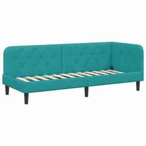 vidaXL Estructura de cama en esquina Tuquesa 80 x 200 cm Terciopelo