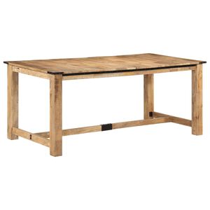 vidaXL Mesa de comedor madera maciza de mango 180x90x75 cm