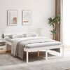 vidaXL Cama senior sin colch&oacute;n madera maciza de pino blanco 140x190 cm