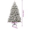 vidaXL &Aacute;rbol de Navidad artificial Verde y 270 cm PVC y Metal