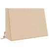 vidaXL Coj&iacute;n de respaldo SOEST 100% Poli&eacute;ster Crema 60 x 20 x 40 cm