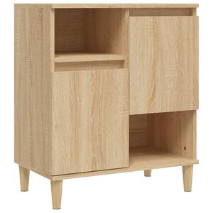vidaXL Aparador de madera contrachapada roble Sonoma 60x35x70 cm