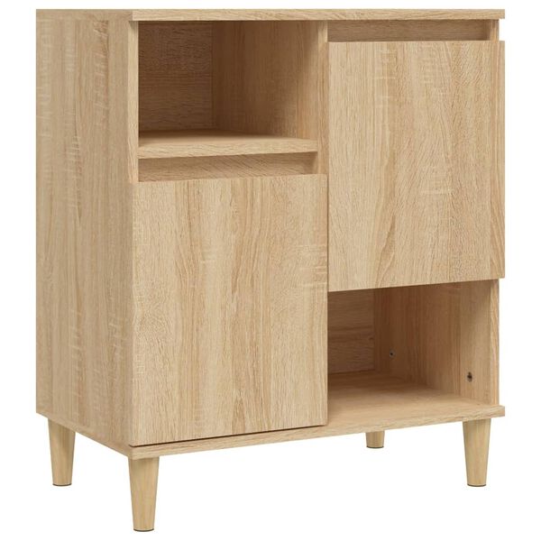 vidaXL Aparador de madera contrachapada roble Sonoma 60x35x70 cm