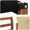 vidaXL Conjunto de sof&aacute;s de exterior con coj&iacute;n 6 pcs Natural y Beige