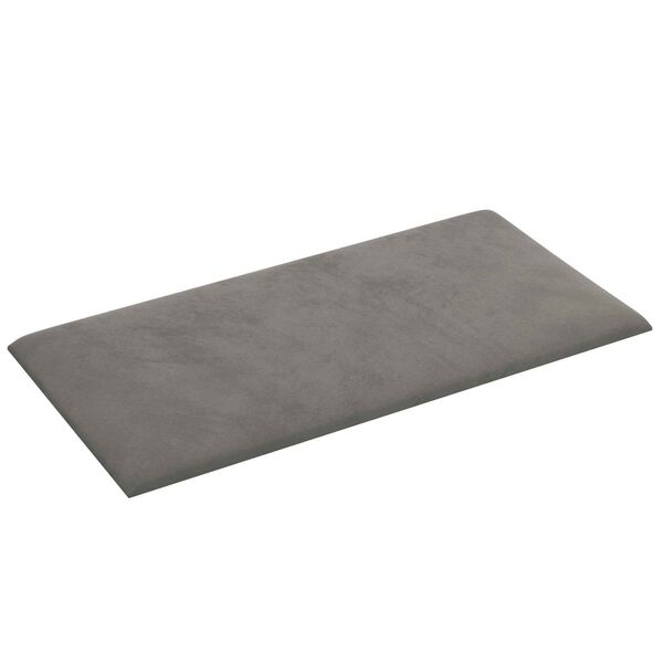 vidaXL Cabecero de Pared 12 pcs Gris Claro 30 x 15 cm Terciopelo