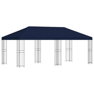 vidaXL Gazebo de Jard&iacute;n 6 x 3 m Azul Poli&eacute;ster y Acero 190 gsm