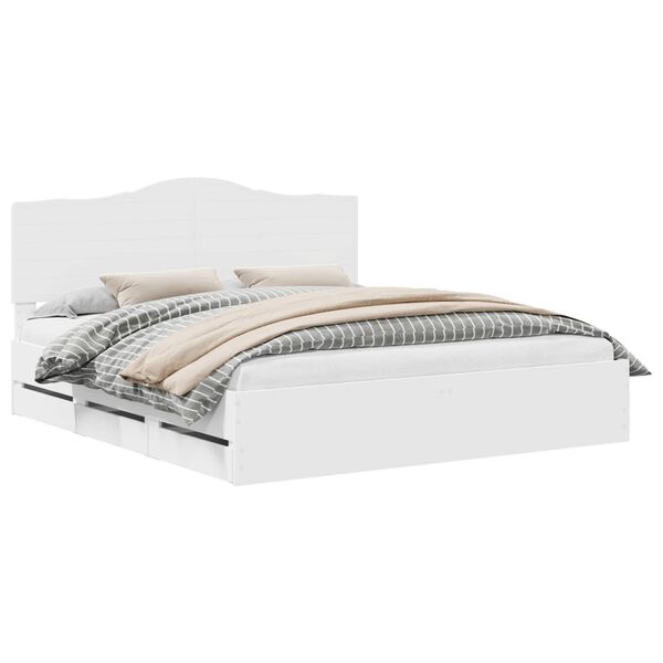 vidaXL Estructura de cama con caj&oacute;n 180 x 200 cm Madera Ingenieril