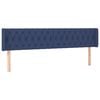 vidaXL Cabecero de tela azul 203x16x78/88 cm