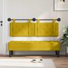 vidaXL Cabecera Colgante Amarillo 130 x 55 x 5 cm Terciopelo