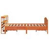 vidaXL Cama sin colchón madera maciza pino marrón cera 150x200 cm