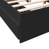 vidaXL Estructura cama con cajones madera ingenier&iacute;a negra 160x200 cm