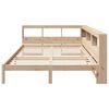 vidaXL Cama con estanter&iacute;a sin colch&oacute;n madera maciza de pino 135x190cm