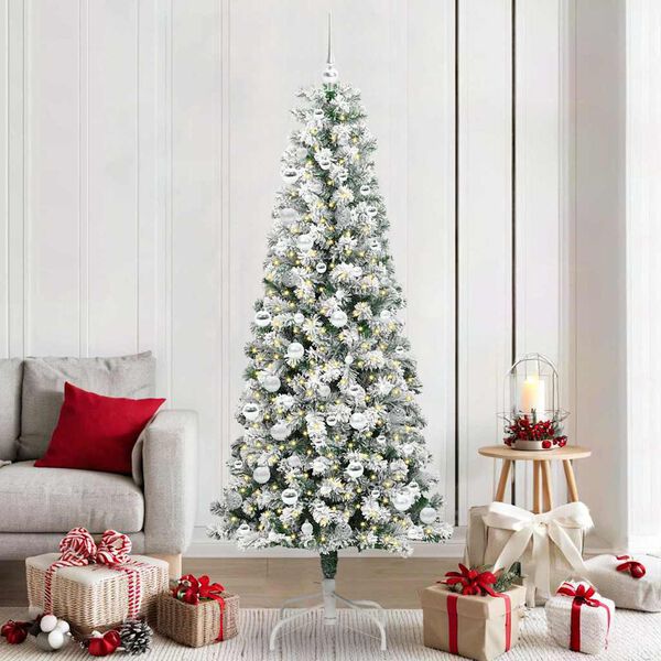 vidaXL &Aacute;rbol de Navidad artificial con ramas articuladas 210 cm