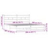 vidaXL Estructura de cama sin colchón metal roble marrón 200x200 cm