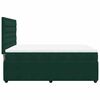 vidaXL Cama box spring con colch&oacute;n terciopelo verde oscuro 160x200 cm
