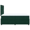 vidaXL Cama box spring con colch&oacute;n terciopelo verde oscuro 120x200 cm