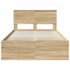 vidaXL Estructura de cama Sonoma 120 x 200 cm Madera de pino macizo