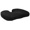 vidaXL Almohada para el asiento Color s&oacute;lido Negro 47 x 36,5 x 8 cm