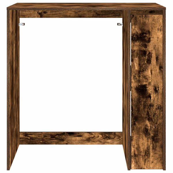 vidaXL Armario para lavadora con puerta Roble ahumado 87 x 60 x 69 cm