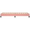vidaXL Estructura de cama sin colch&oacute;n terciopelo rosa 90x200 cm