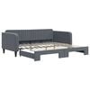 vidaXL Sof&aacute; cama nido terciopelo gris oscuro 100x200 cm
