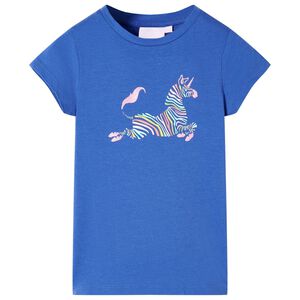 vidaXL Camiseta infantil azul cobalto 104
