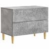 vidaXL Mesita de Noche Gris Hormig&oacute;n 62 x 34,5 x 48 cm
