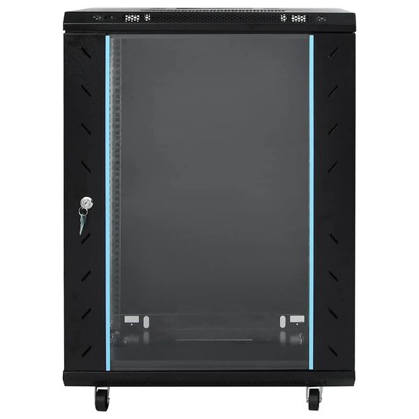 vidaXL Rack de servidores 15U 19" IP20 negro 60x45x86 cm