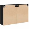 vidaXL Mueble de pared 2 pcs Madera vieja 69,5 x 34 x 90 cm