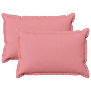 vidaXL Funda de almohada 2 pcs HOUTEN Rosa 40 x 60 cm Lino Sint&eacute;tico
