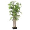 vidaXL &Aacute;rbol de bamb&uacute; artificial con 1095 hojas verde 150 cm