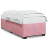 vidaXL Estructura de cama sin colch&oacute;n terciopelo rosa 100x200 cm