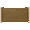 vidaXL Jardinera de madera maciza de pino marr&oacute;n miel 60x31x31 cm