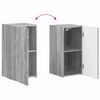vidaXL Conjunto de mueble de TV 4 pcs Gris Sonoma Madera de ingenier&iacute;a