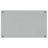 vidaXL Pizarra magn&eacute;tica de pared vidrio templado blanco 100x60 cm