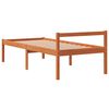 vidaXL Cama para mayores madera maciza de pino marr&oacute;n cera 90x190 cm