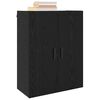 vidaXL Armario de pared Roble negro 69.5 x 34 x 90 cm