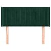 vidaXL Cabecero de terciopelo verde oscuro 93x16x78/88 cm