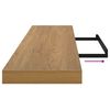 vidaXL Estante de pared Marr&oacute;n 120 x 23,5 x 4 cm Madera de ingenier&iacute;a