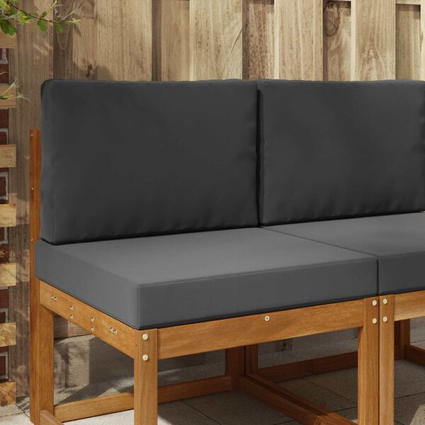 vidaXL Coj&iacute;n para sof&aacute; de exterior 2 pcs Antracita Poli&eacute;ster