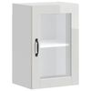 vidaXL Armario pared para cocina puerta cristal&nbsp;Porto blanco brillante