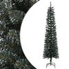 vidaXL &Aacute;rbol Navidad artificial estrecho con soporte PVC verde 210 cm