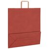 vidaXL Bolsas de papel con asas 50 uds rojo 45x17x48 cm
