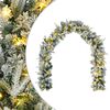 vidaXL Guirnalda de Navidad Verde y blanco 270 cm PVC y PE 50 LED