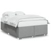 vidaXL Cama sin colch&oacute;n tela gris claro 140x200 cm
