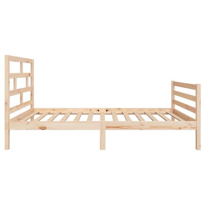 vidaXL Estructura de cama madera maciza 90x200 cm