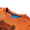 Camiseta infantil de manga larga naranja oscuro 128